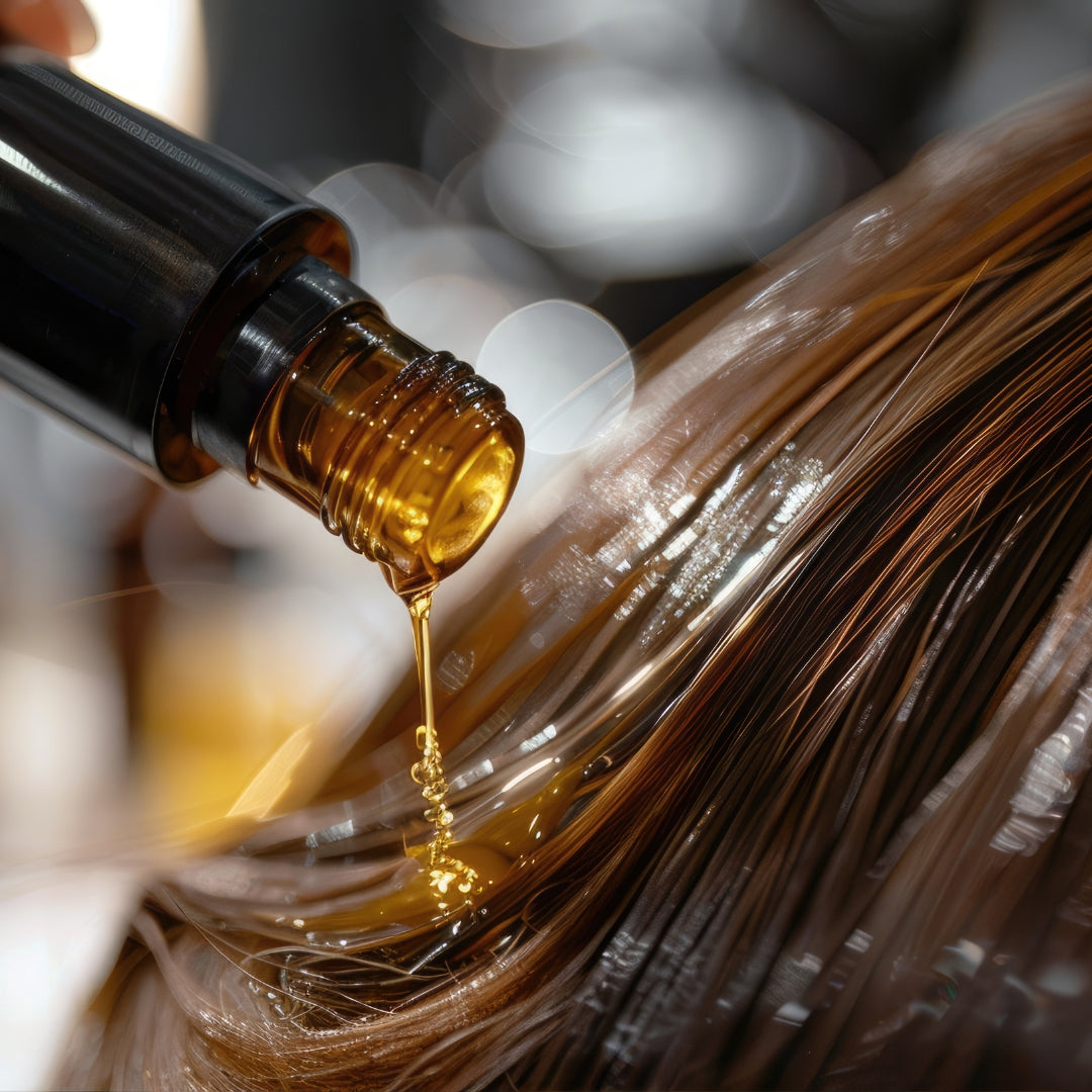 Hair oiling (Hibiscus oil)